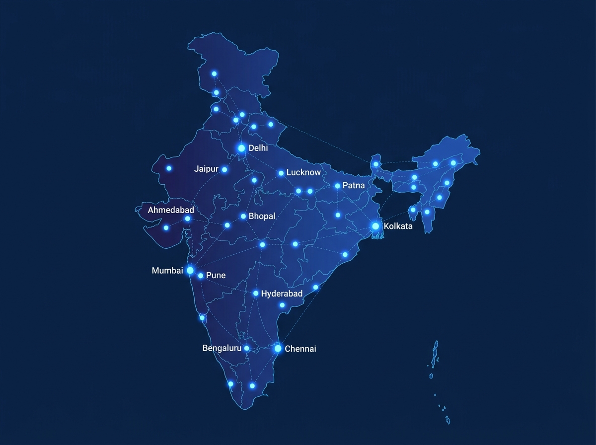 Pan-India recruitment network map